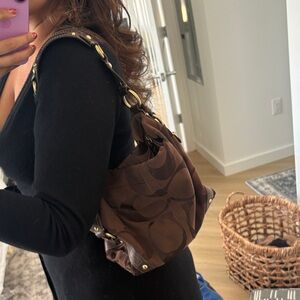 Coach Shoulder Bag- gently used; two tears (pictured)